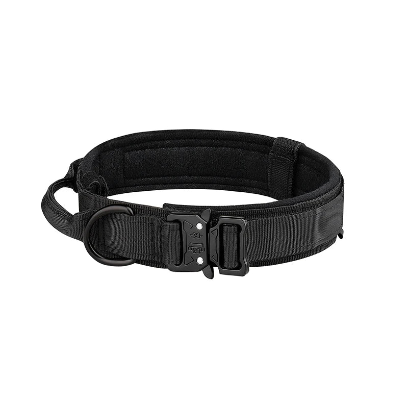 Outdoor Tactical Neck Dog Collar Metal Buckle Breathability Nylon