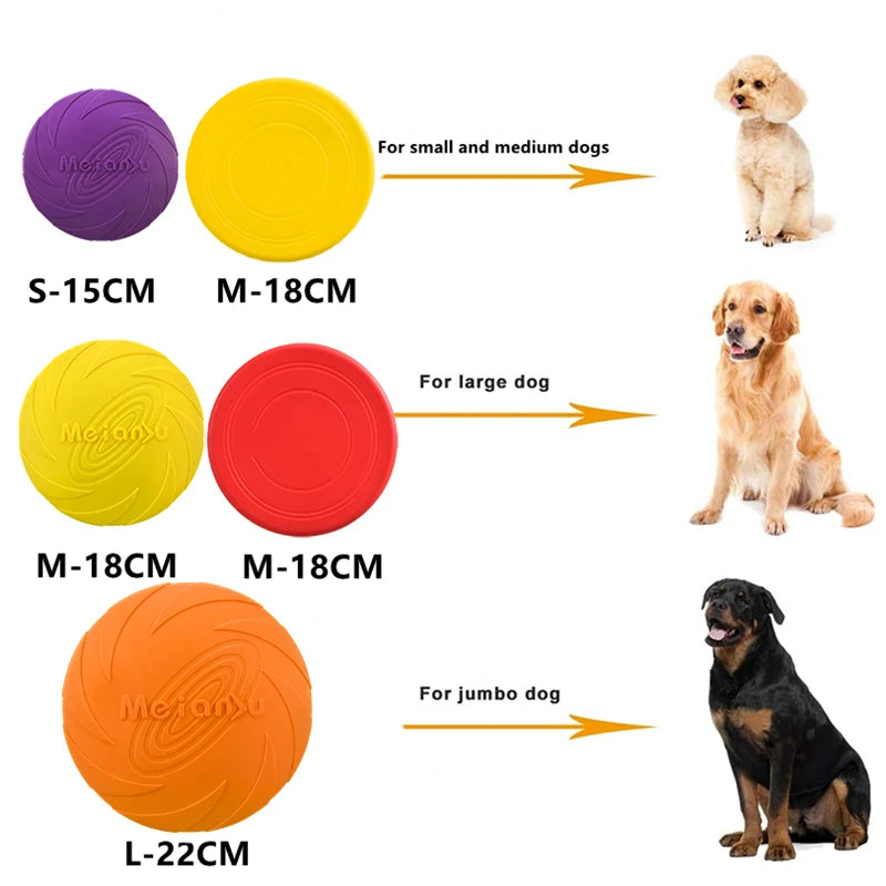 OUZEY Bite-Resistant Flying Disc for Dogs